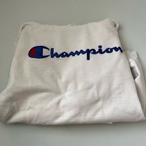 White champion hoodie